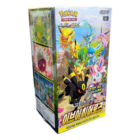 Korean Eevee Heroes booster box Live Break